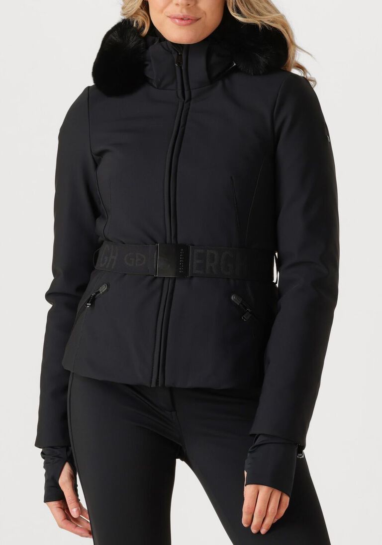 zwarte goldbergh winterjassen hida ski jacket faux border