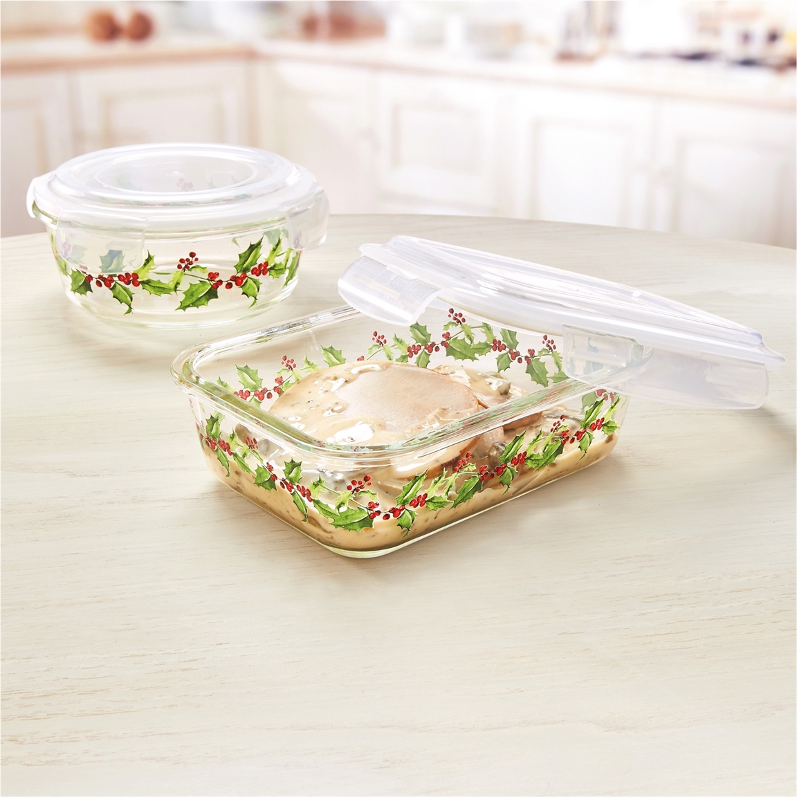 Boîtes borosilicate houx