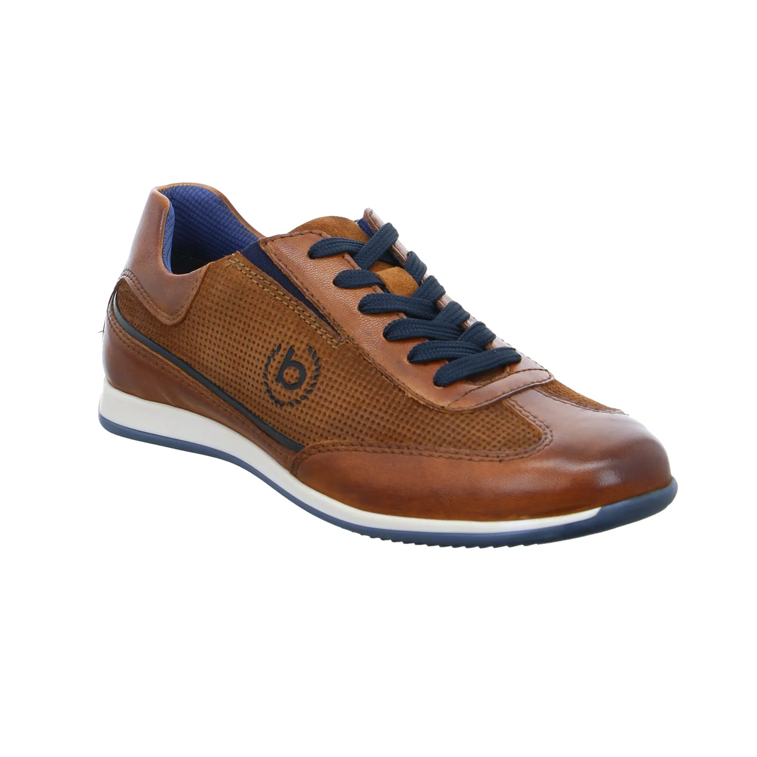 BUGATTI SHOES Halbschuhe Sneaker Cognac Leder
