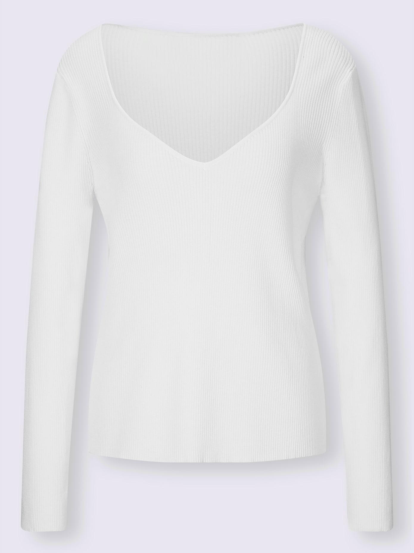 Pull encolure en forme de cœur