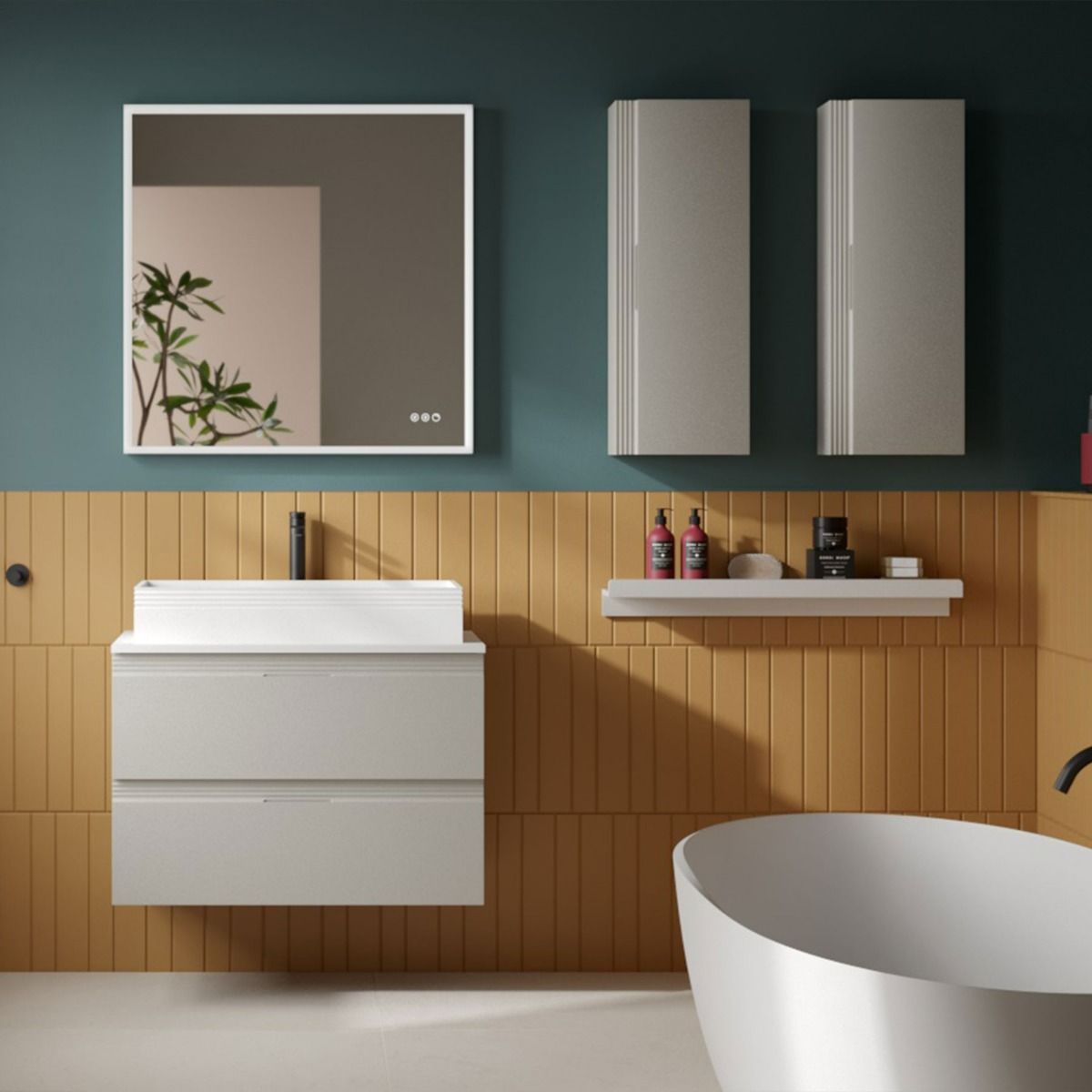 Muebles Ammeli kolomkast 80cm saliegroen