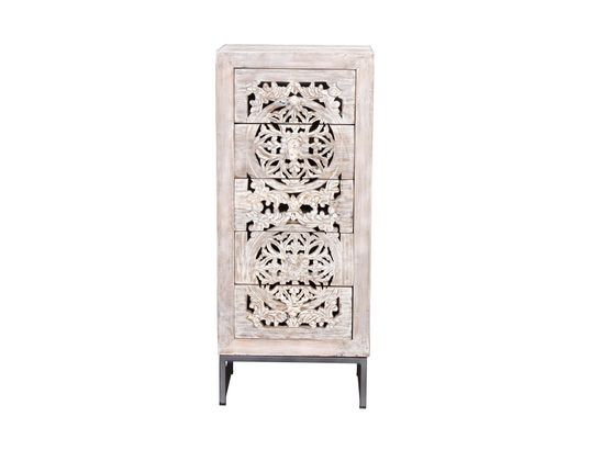 GINER Y COLOMER - Symphonie en bois de manguier blanc.106x35x45