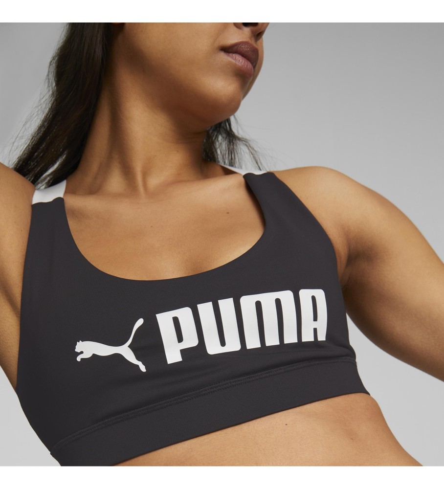 Sutiã de treino Puma Fit Mid Impact, preto
