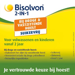 Bisolvon 2-in-1 Siroop Suikervrij 120ML