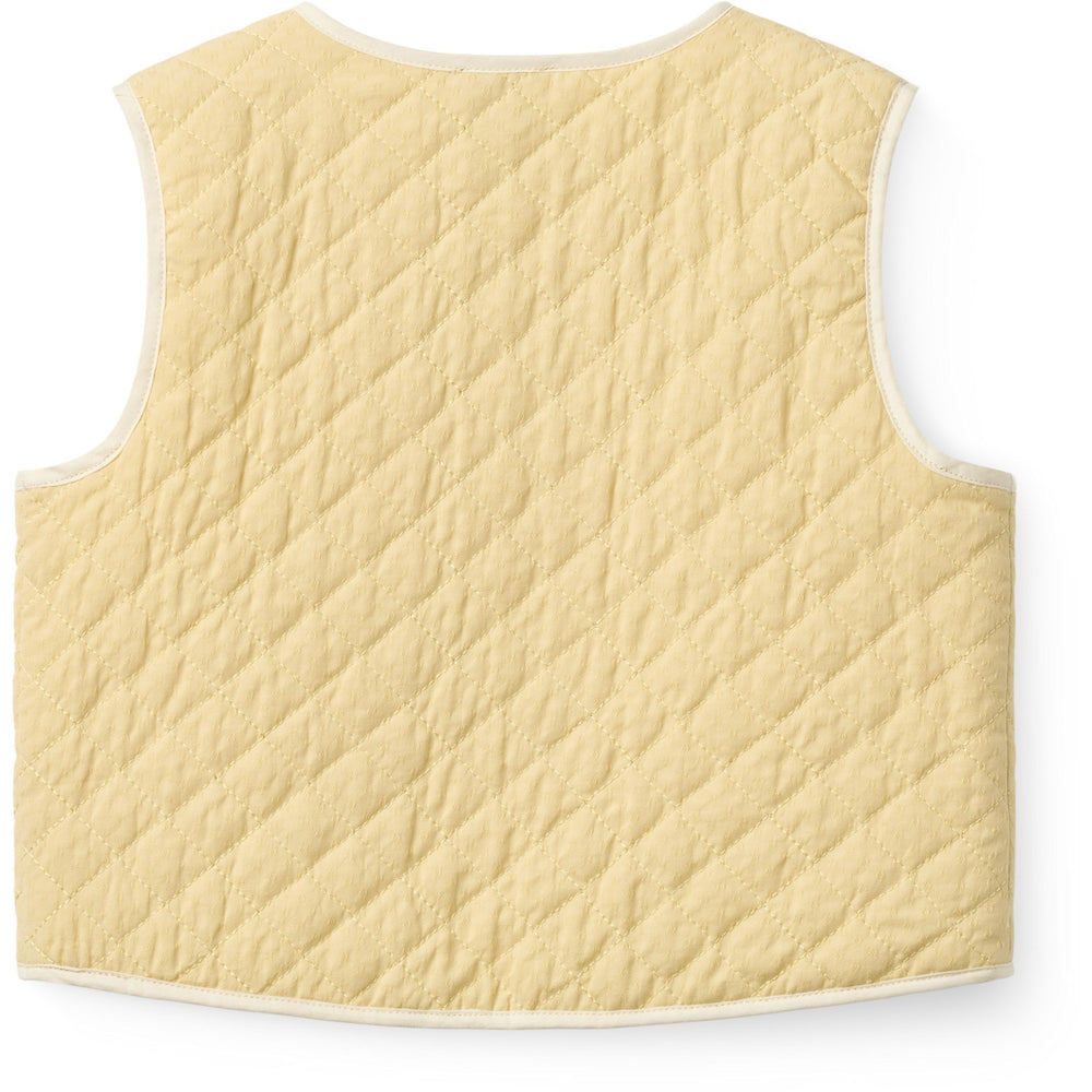 Køb COPENHAGEN COLORS Pale Yellow Comb. Quiltet Vest