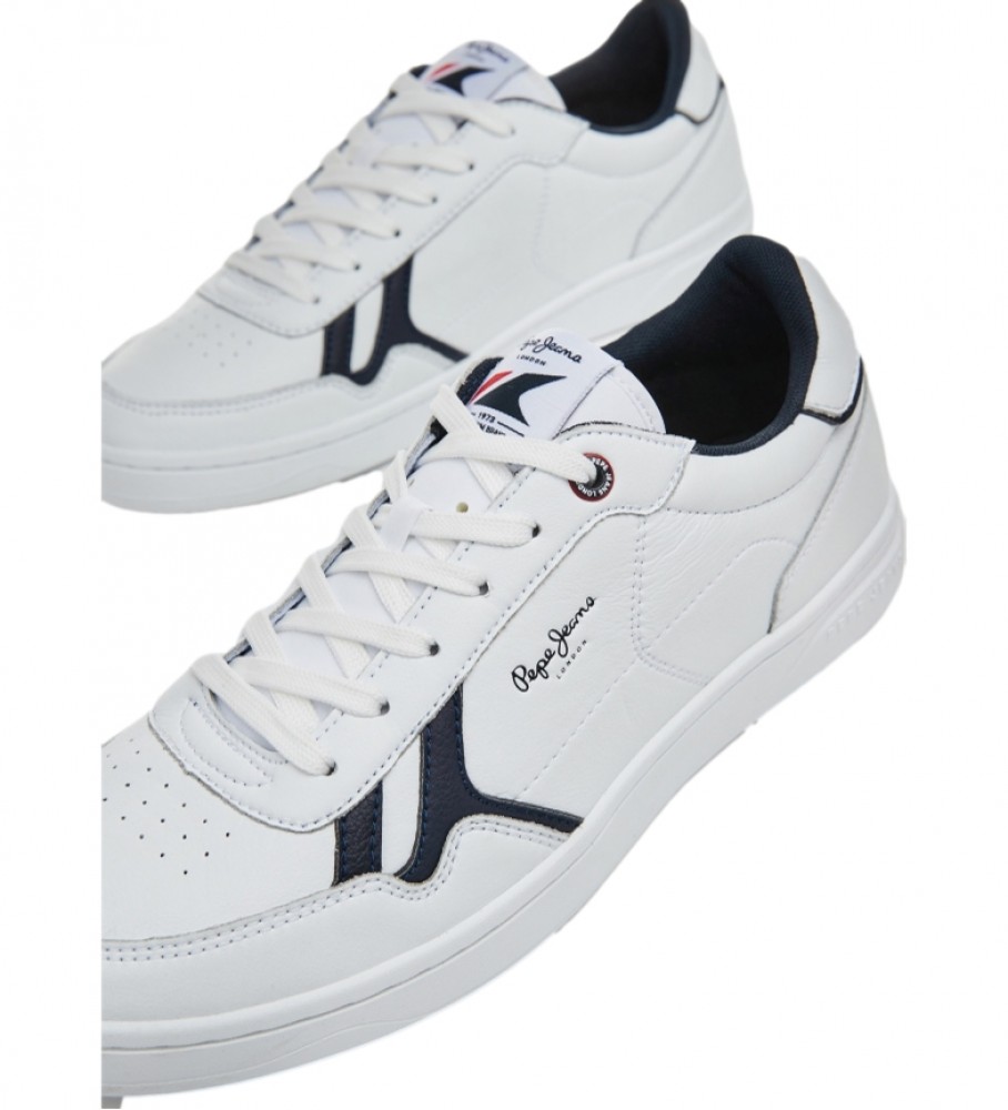 Tênis Pepe Jeans Kore Britt M de couro branco