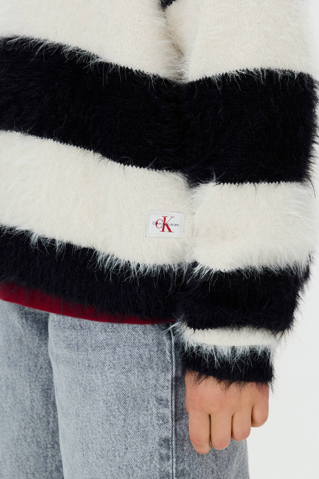 Calvin Klein sweater zwart gebreid
