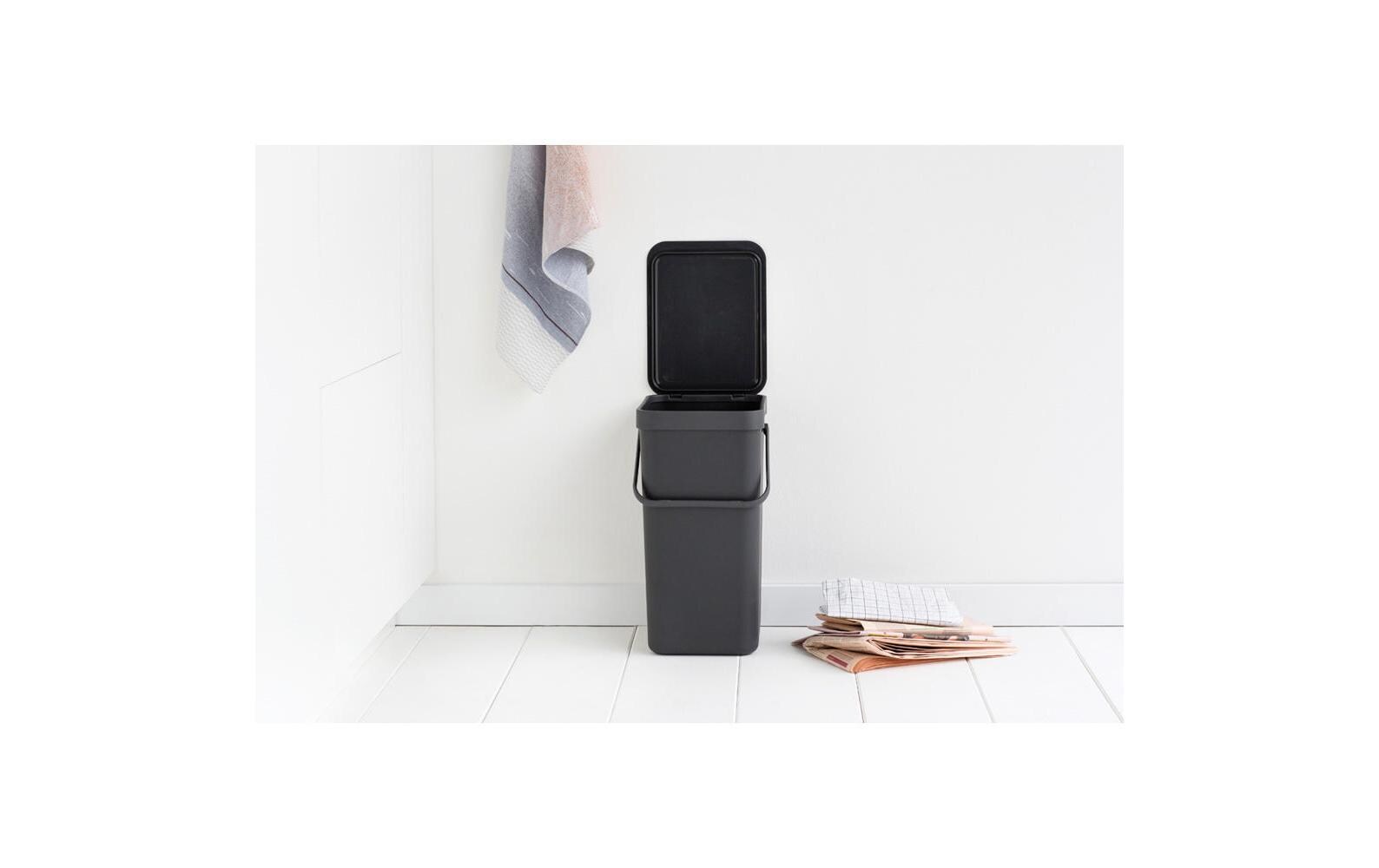 Recyclingbehälter Sort & Go 16 l, DunkelgrauMülleimer