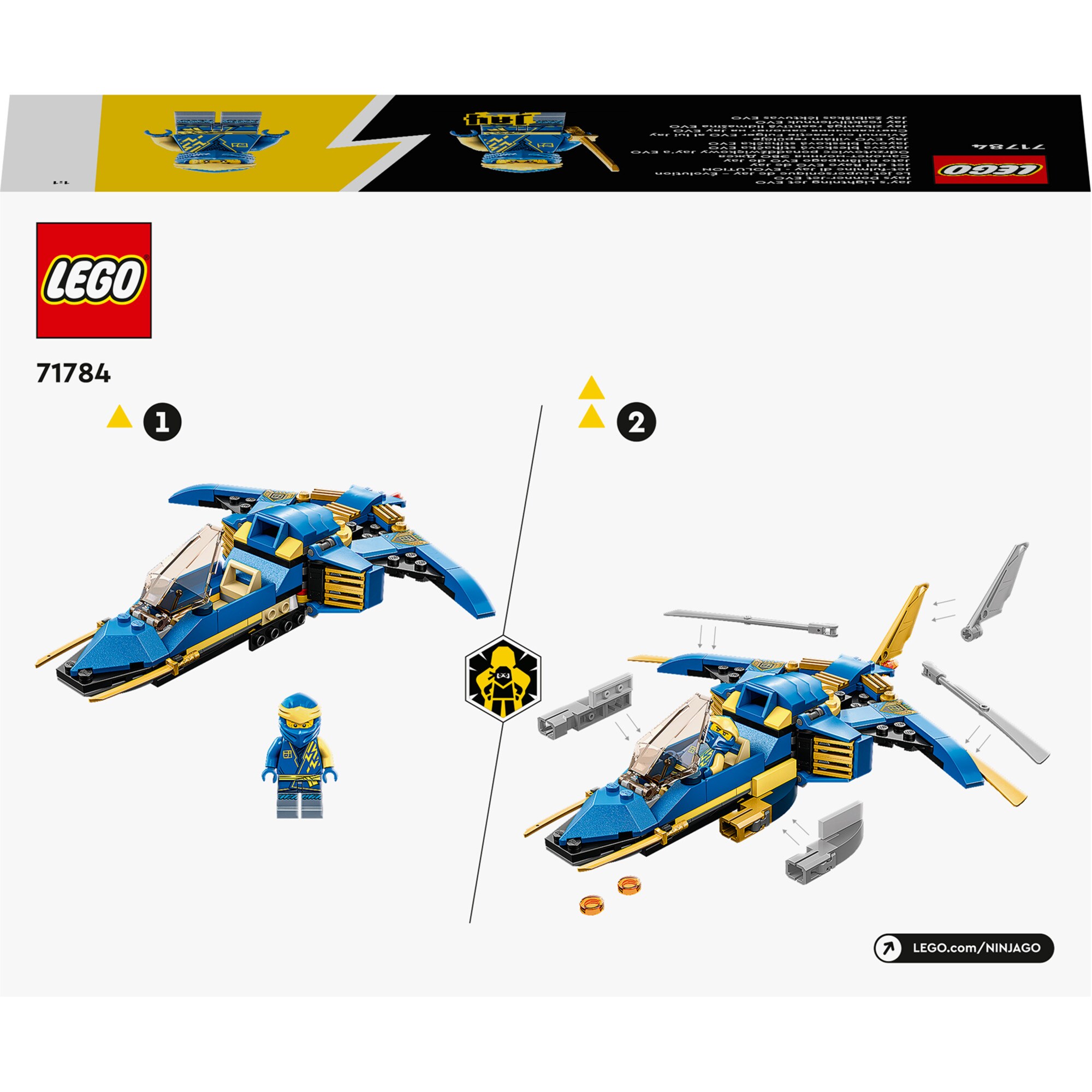 LEGO Konstruktionsspielzeug Ninjago Jays Donner-Jet EVO