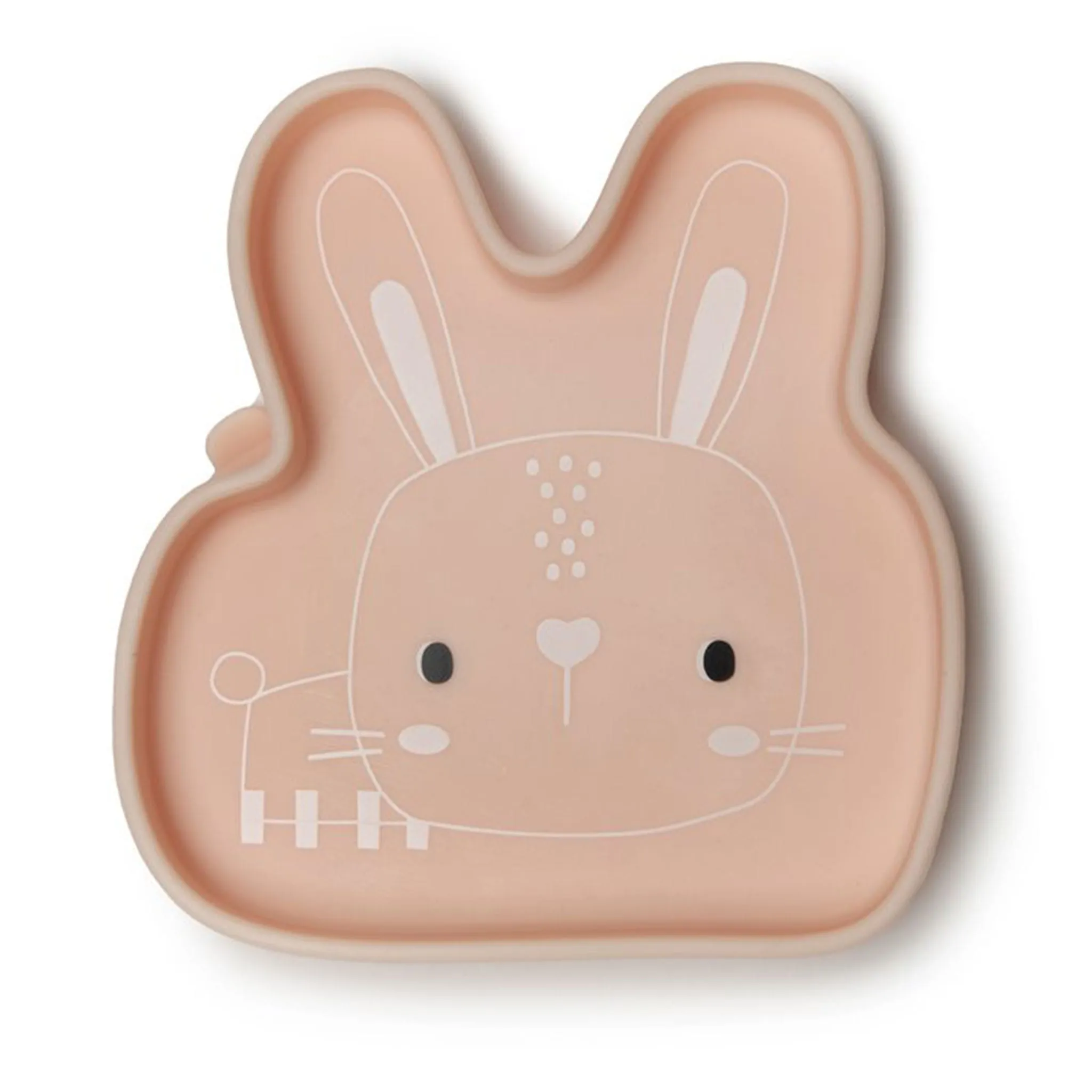 Loulou Lollipop Assiette en Silicone - Lapin