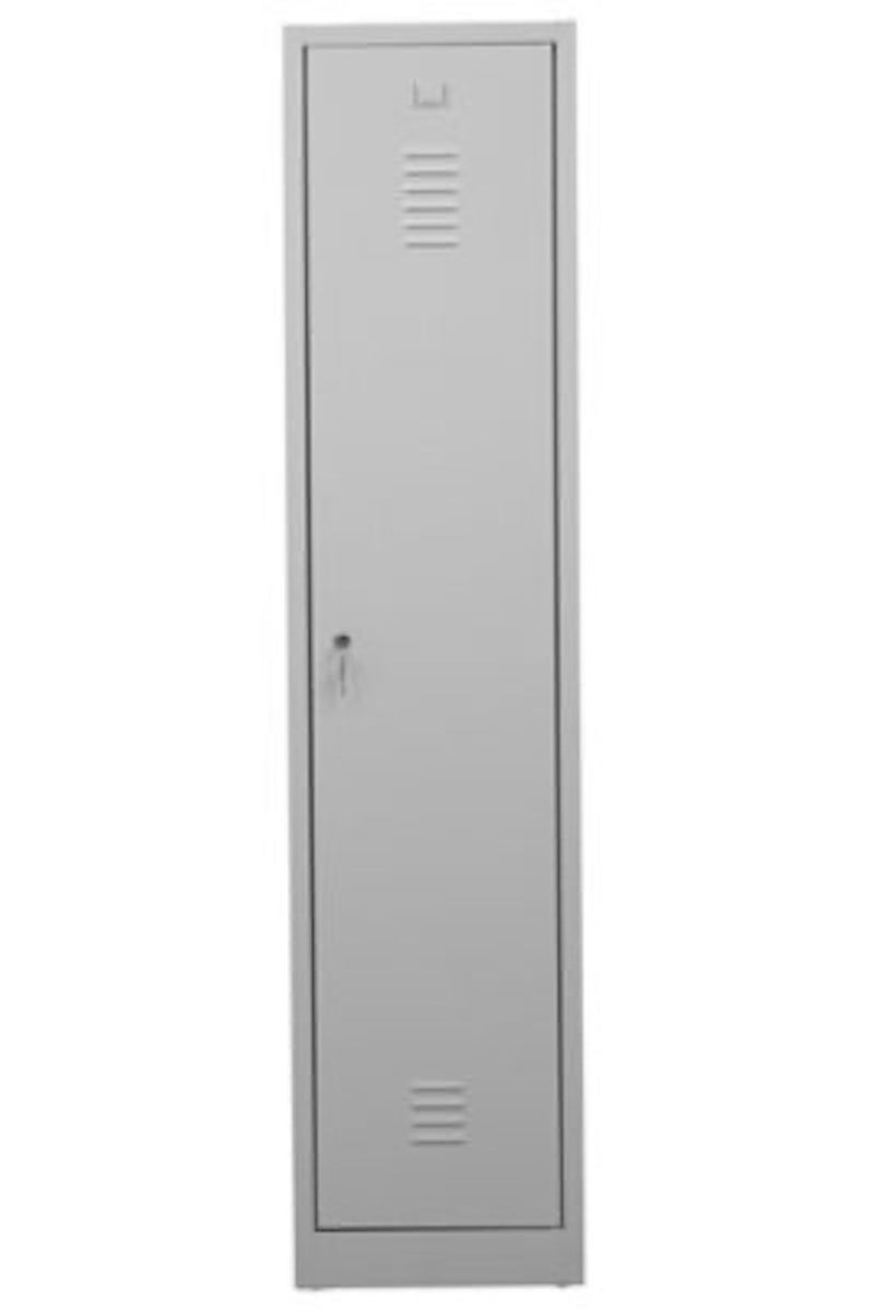 PROREGAL Garderobekast Camel 1 Compartiment Met Pro Divider HxBxD 180 x 41 x 50 cm Cilinderslot Grijs