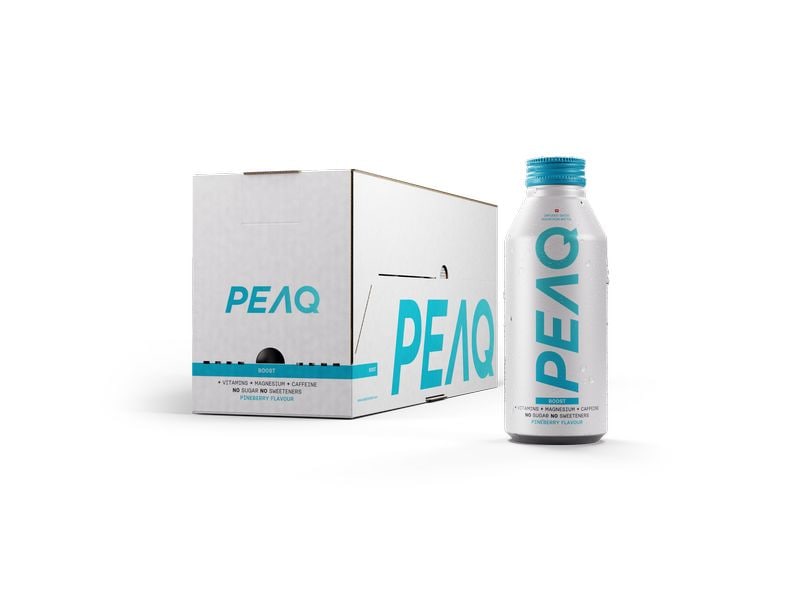 PEAQ Soft-Drinks Boost Pineberry 12 x 473 ml The New Swiss Performance Water