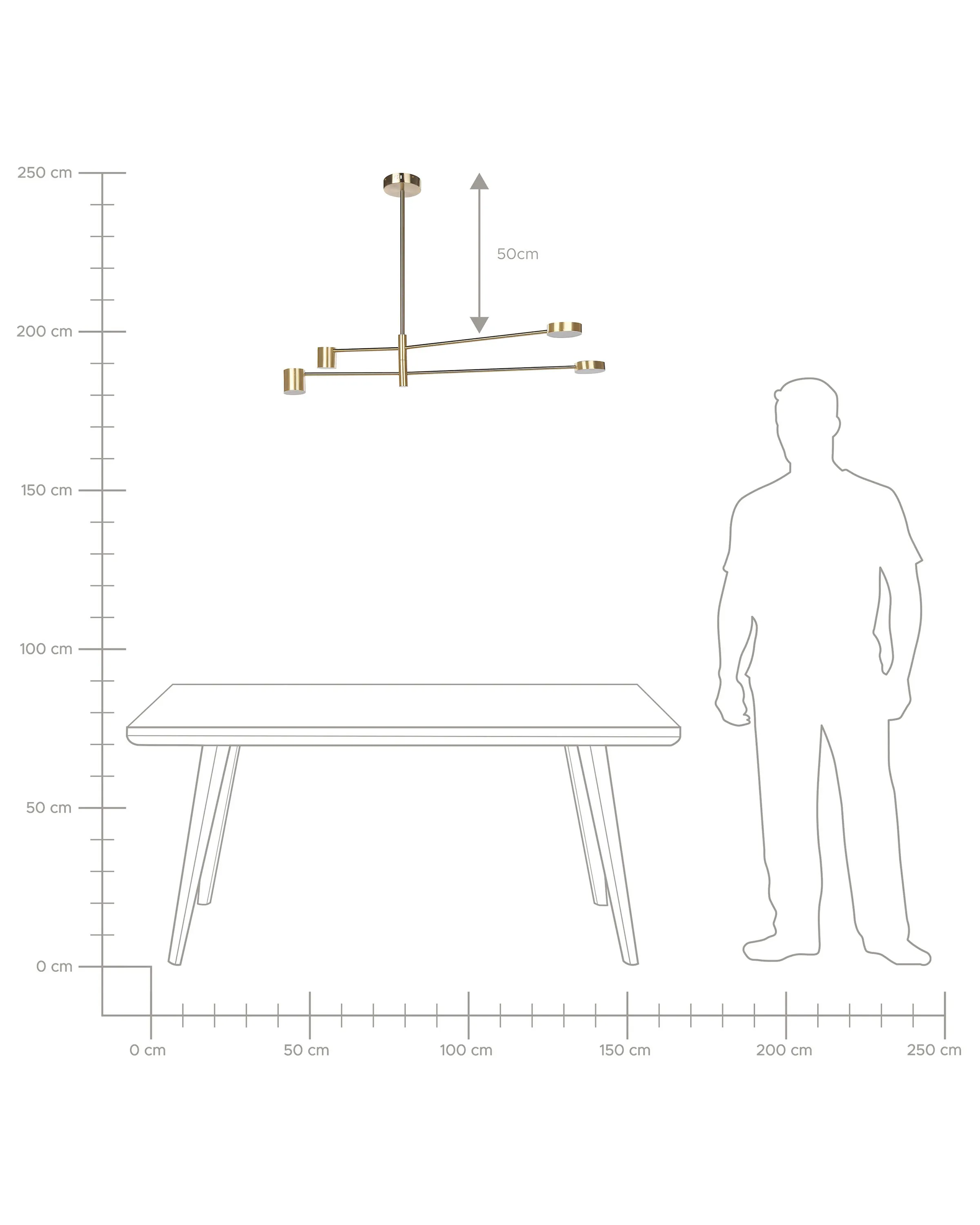 Hanglamp BANDON Metaal Goud