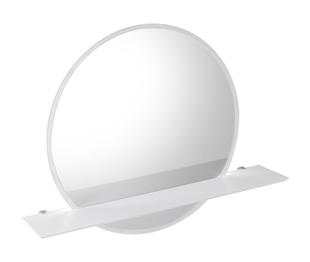 Sapho Viso spiegel rond 80cm met planchet wit mat en verlichting