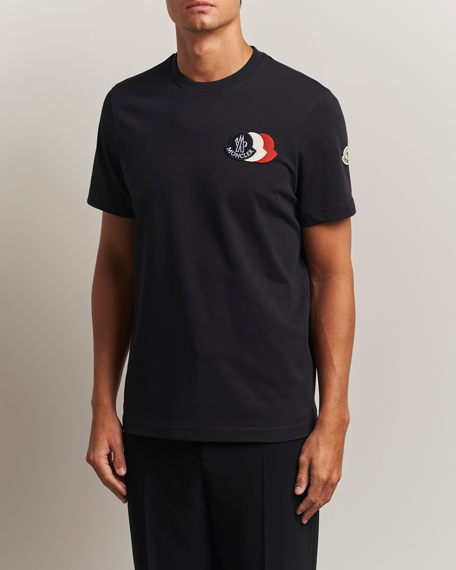 Moncler Patch Logo T-Shirt Navy