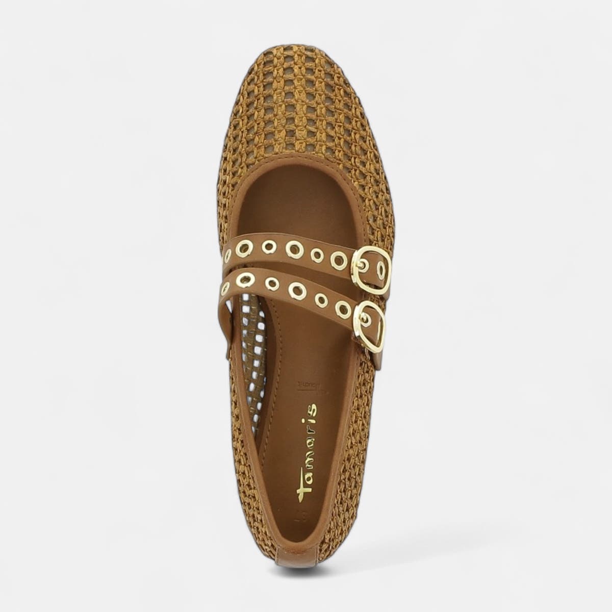 Ballerines Femme cognac