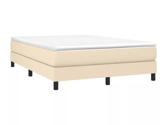 Sommier à lattes de lit Crème 140x190 cm Tissu
