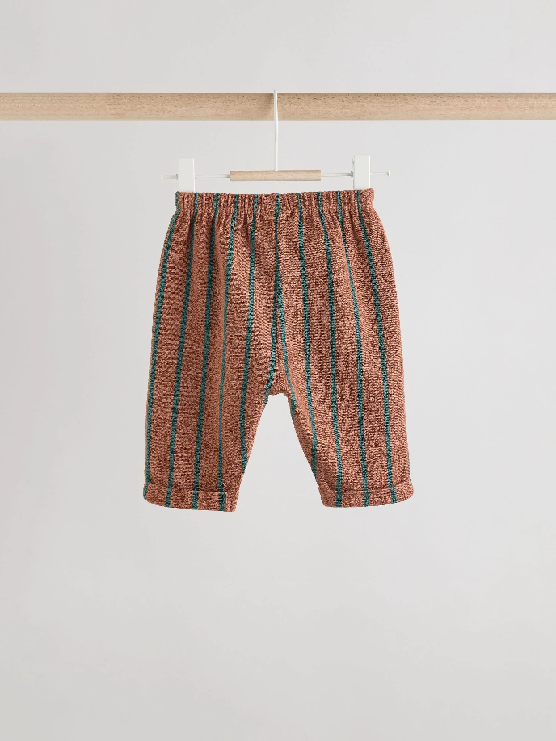 Mineraalkleurig - Set van 3 baby joggingbroeken met rechte pijpen (0mnd-2jr)