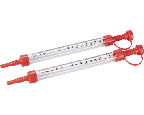 cilinders voor slangwaterpas, metselaarslof