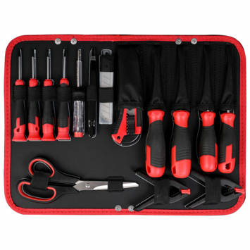 Gereedschapskoffer / trolley met 299-delige set handgereedschap