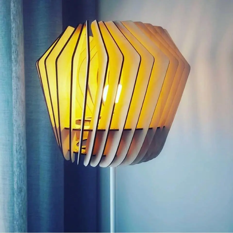 Bomerango Original M houten lampenkap medium - Ø 37 cm