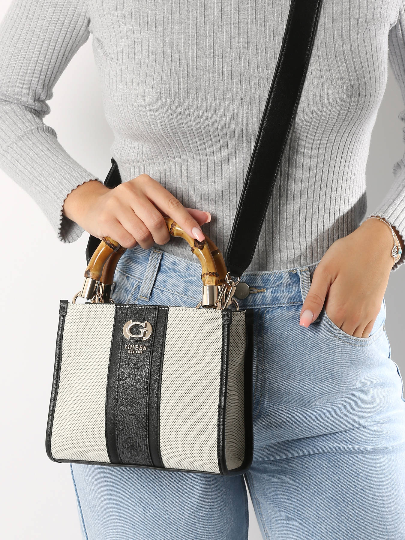 Sac bandoulire Kerima coton GUESS