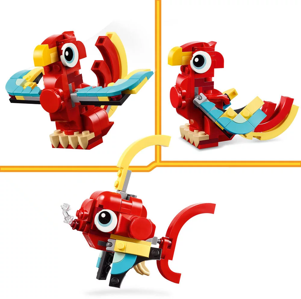 LEGO®CREATOR 31145 - LE DRAGON ROUGE
