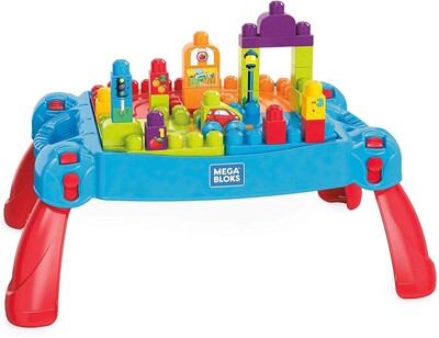 Mega Bloks Build 'n Learn Lekebord med Byggeklosser
