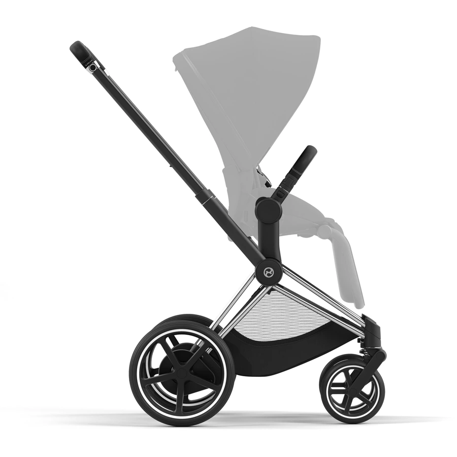 cybex PLATINUM Gestell New e-Priam Chrome Black inklusive Sitzrahmen