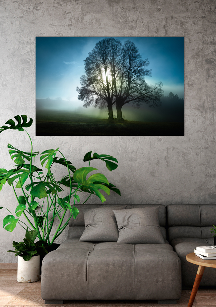 Akustikbild BÄUME 80x120cm, 7kg