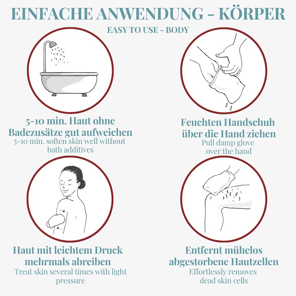 Carenesse NATURAL PEELING VISKOSE Peelinghandschuh