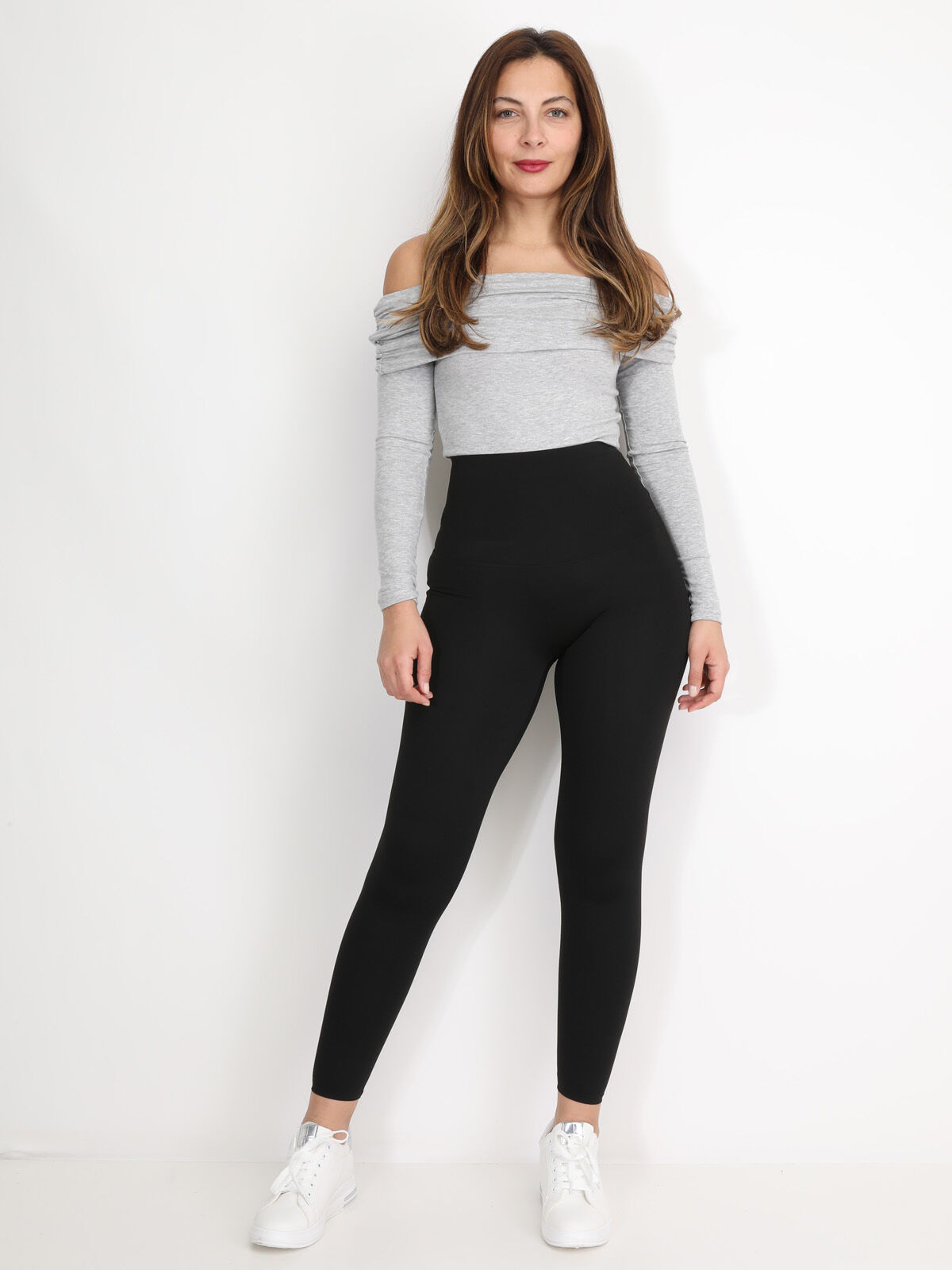 Legging stretch taille haute- Noir