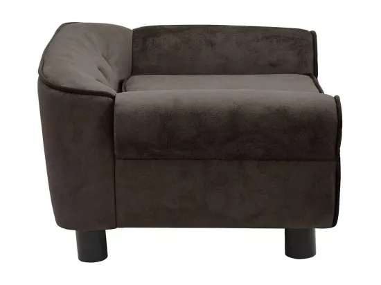 Canapé pour chien Marron 72x45x30 cm Peluche