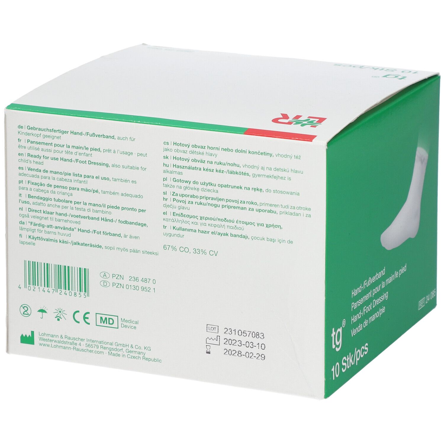 tg® Hand-/ Fußverband