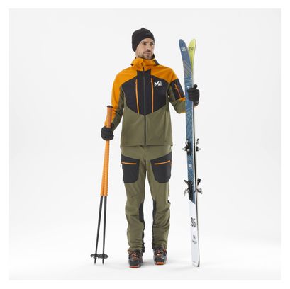 Veste Softshell Millet M White Shield Orange/Khaki