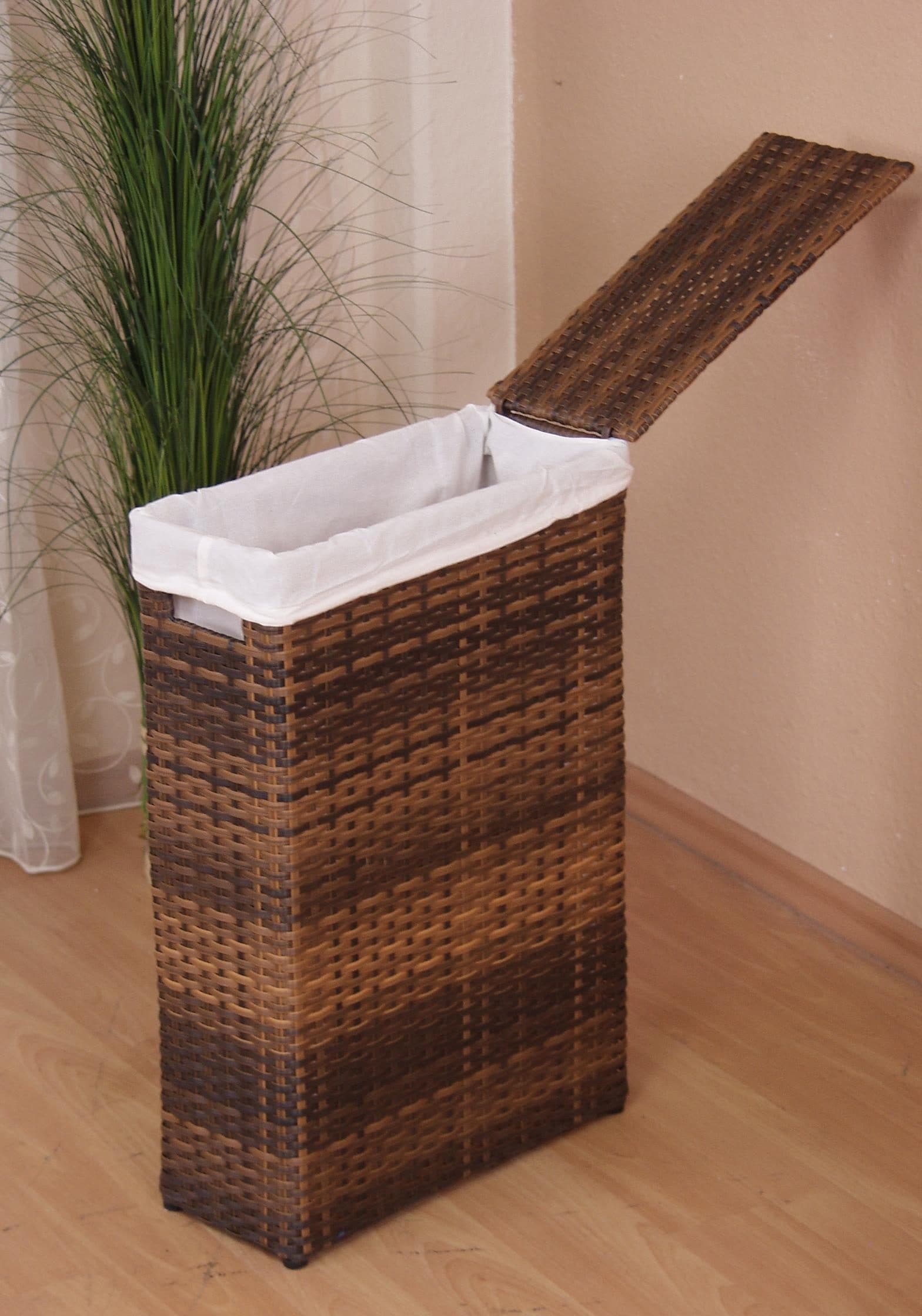 my home Wäschekorb »Wäschebox mit Stoffeinsatz« Höhe ca. 60 cm, Ordnungshelfer
