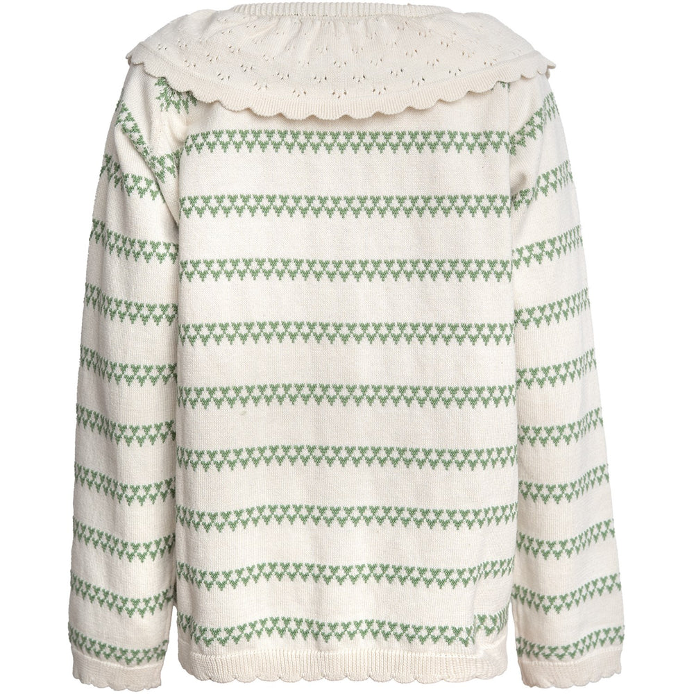 Køb Hanevild Shale Green Heart Cardigan
