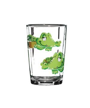 HAPPY ZOO Wasserglas-Set - Transparent / B: 25.0 cm x T: 7.0 cm x H: 10.0 cm