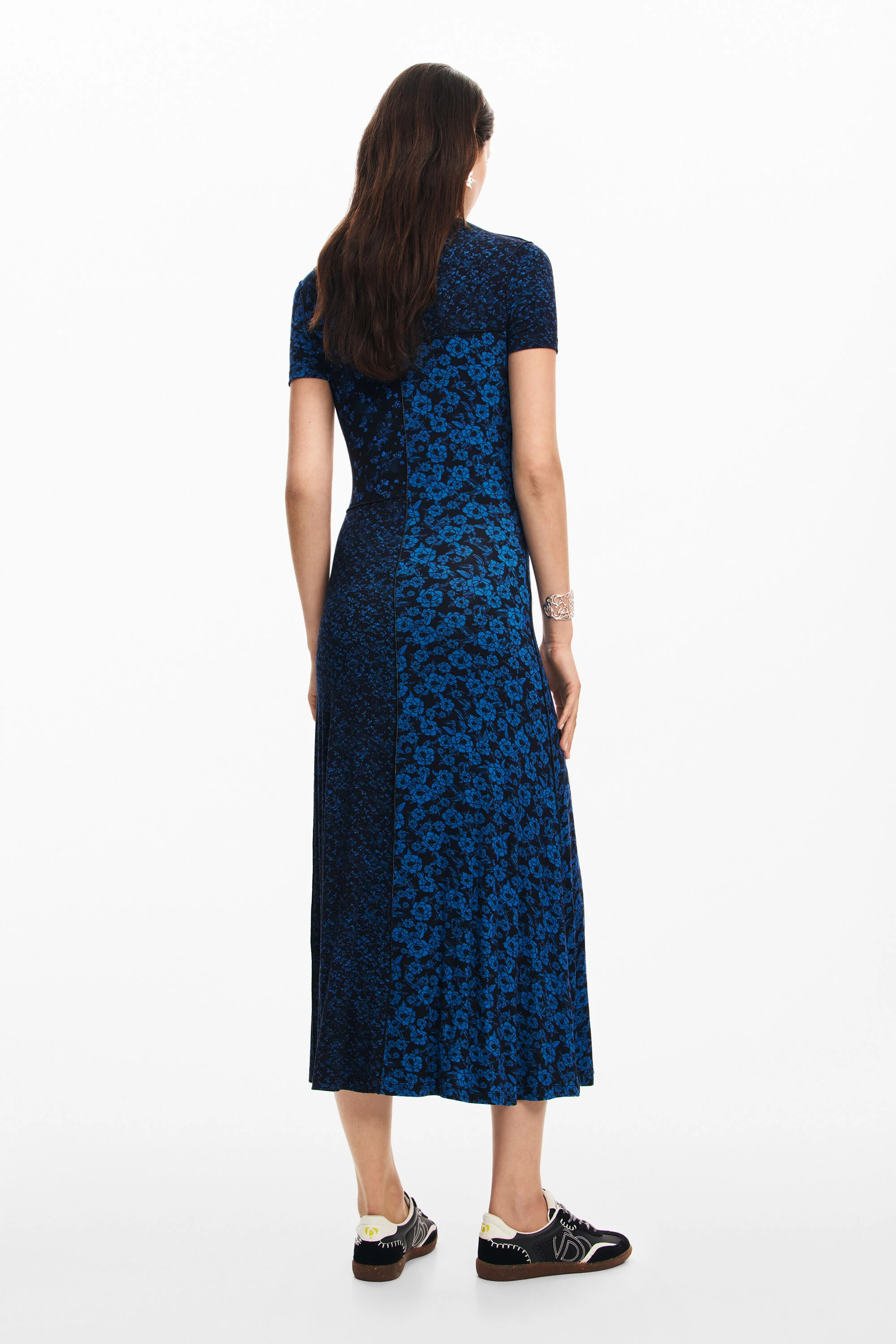 Vestido midi flores