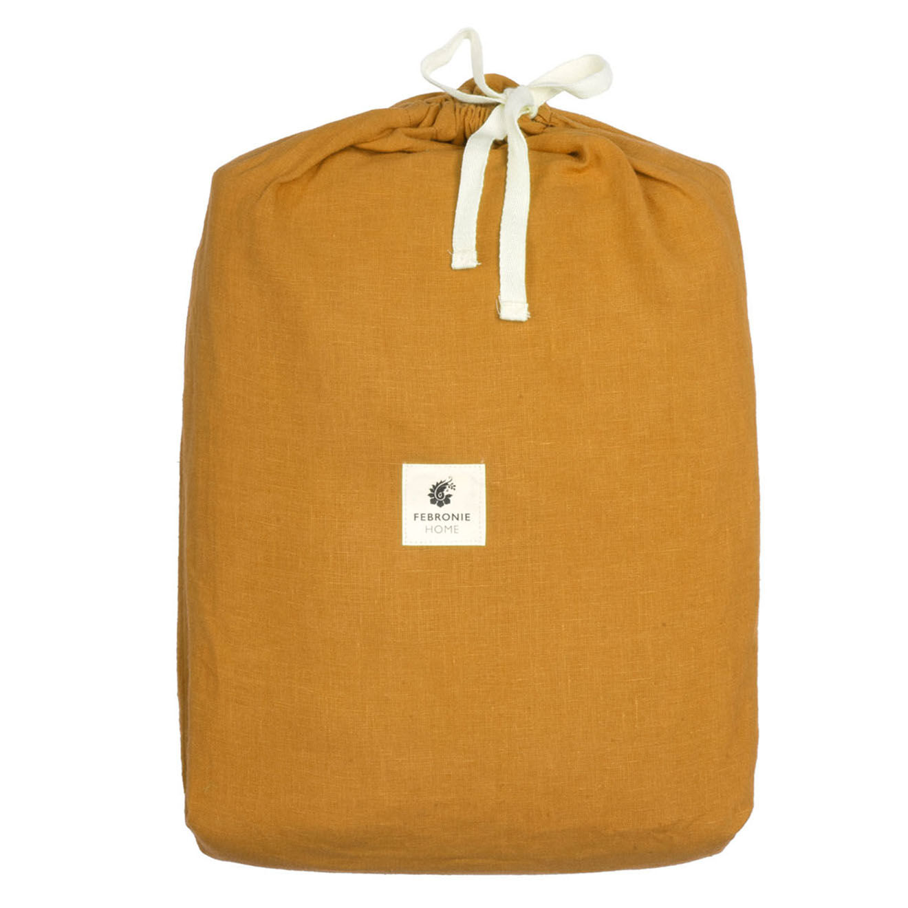 Febronie Home Housse de couette 100% Lin Hortense safran