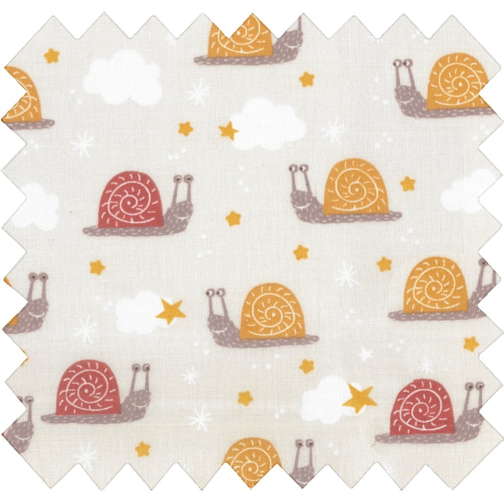Coupon Tissu 1 M Le Bal Des Escargots Ex1084