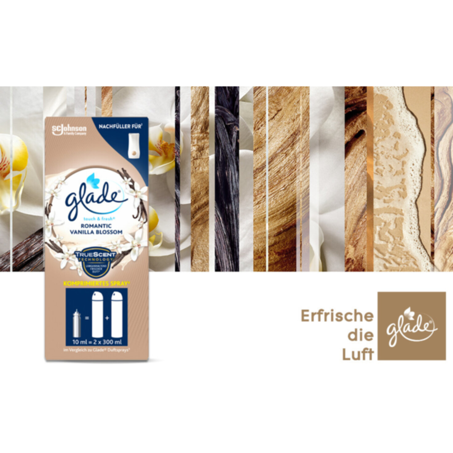 Glade Touch & Fresh Minispray Nachfüller Romantic Vanilla Blossom