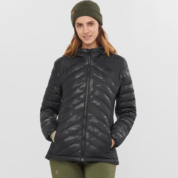 Doudoune ski SALOMON TRANSITION DOWN HOODIE W BLACK/HE