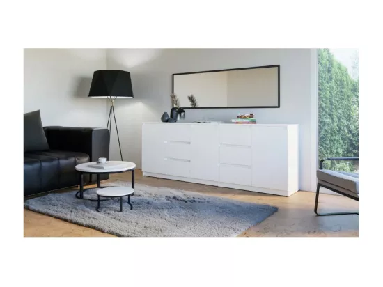 Commode COSTA 1D3S/2D3S BLANC
