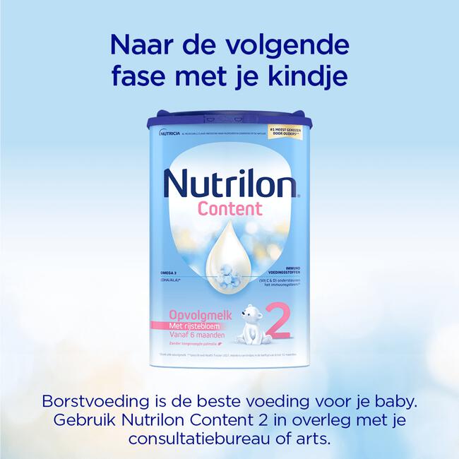 Nutrilon Content 1 Volledige Zuigelingenvoeding 0-6 Maanden 800 GR