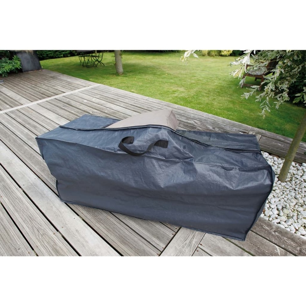 Housse de protection pour coussins d'extérieur 128x57x37 cm