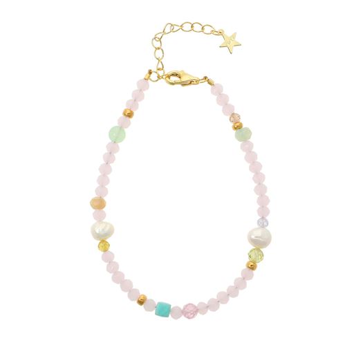Nuni Copenhagen Isabella Armbånd, Light Pink, 16 3 cm