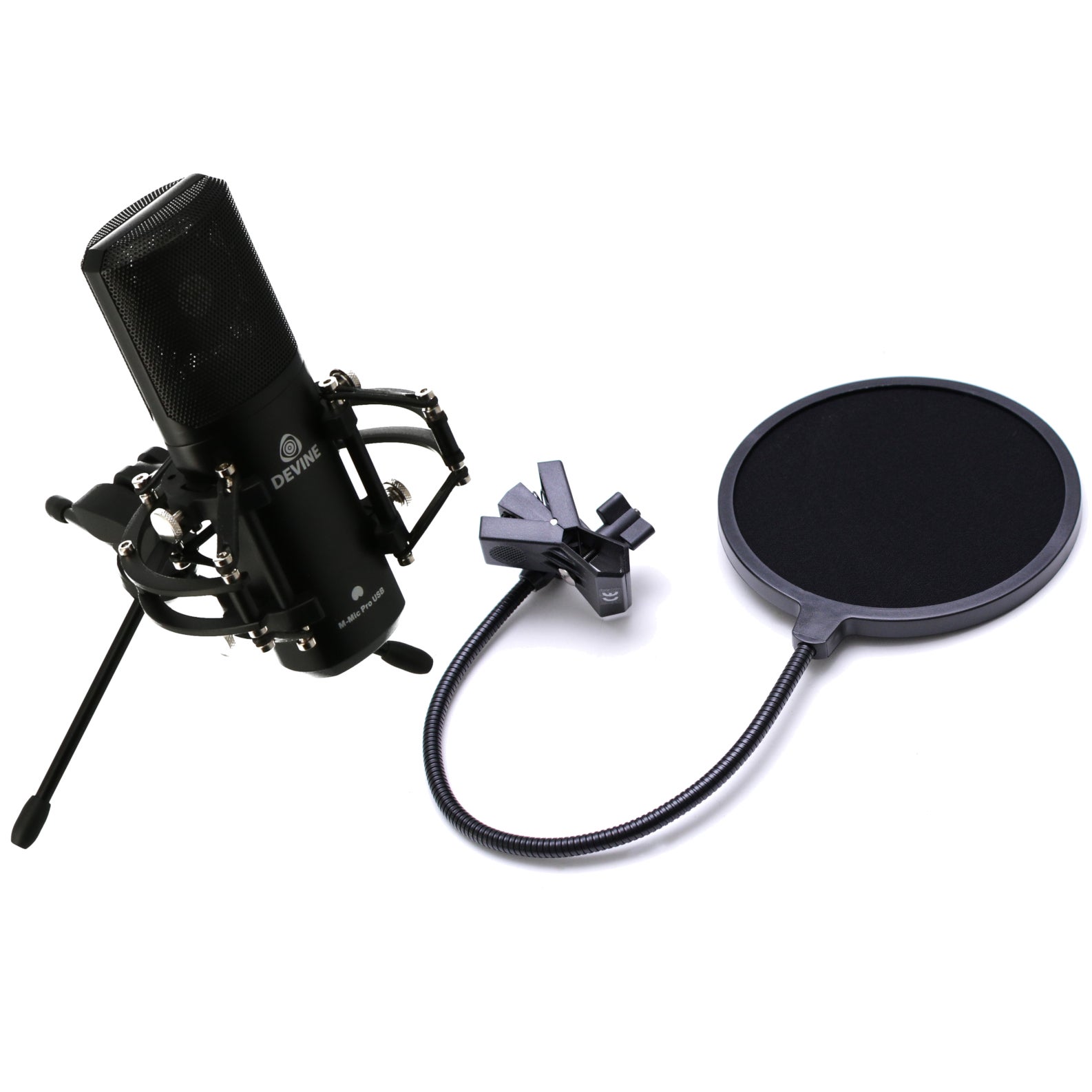Devine set M-Mic PRO USB microfoon en SPS 100 popfilter