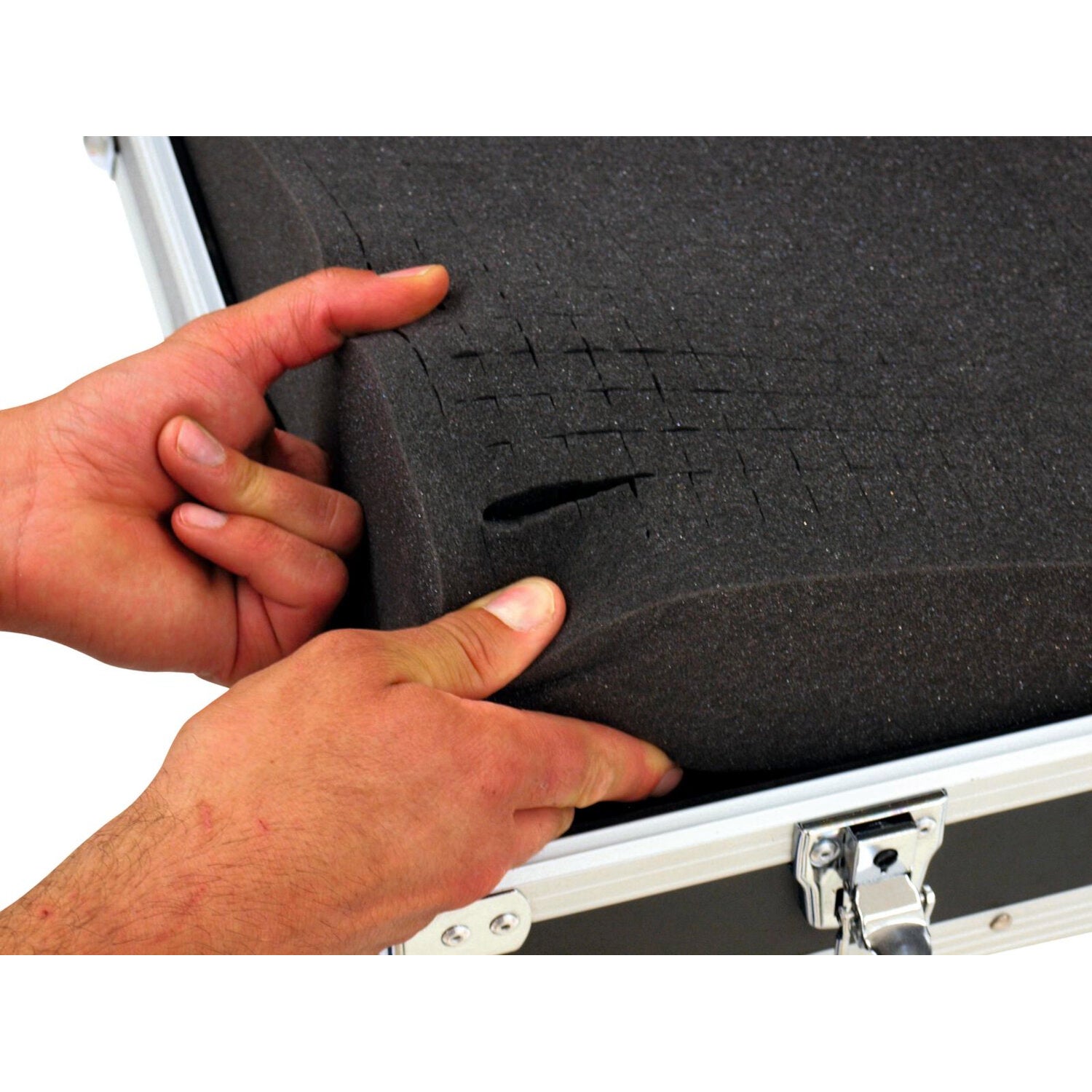 Roadinger GR-2 Black universele koffer met schuimrubber, 65 x 45 x 10.5 cm