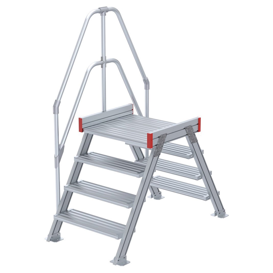 Euroline 512 overgang 60° 600mm stapbreedte 2x4 treden